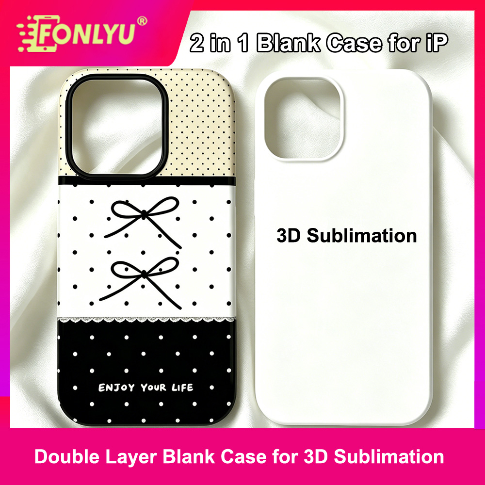 Phone Case Blank Print - FONLYU 2'si 1 arada 3D Süblimasyon