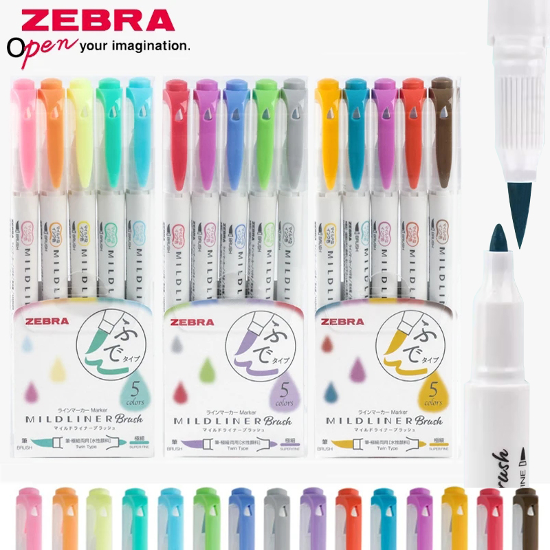Zebra Pen Sarasa - ZEBRA Mildliner highpen kalem seti japon
