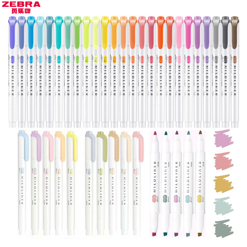 Zebra Pen Sarasa - 1/3 adet ZEBRA MILDLINER WKT7 Fosforlu