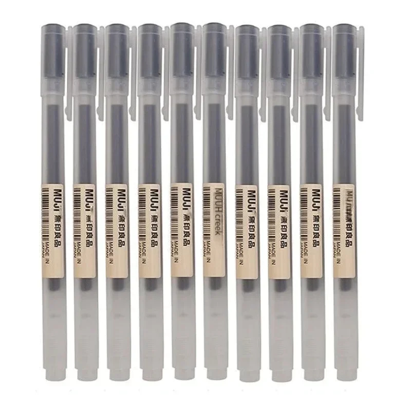 Muji Stationery Gel Pen - Güzel MUJI'lar Jel Kalem Siyah/Kırmızı/Mavi 0.38/0.5mm