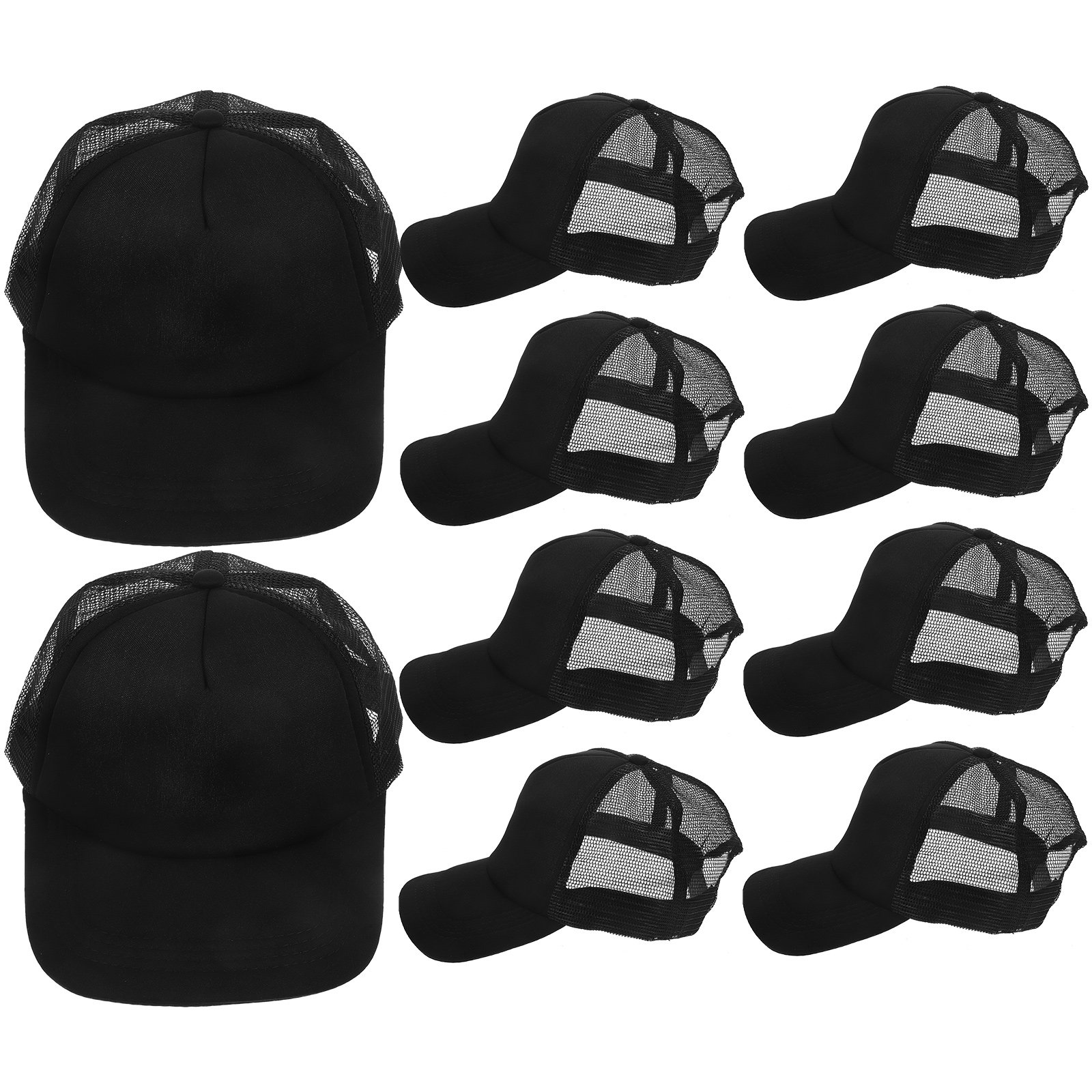 Hat Sublimation Blank - 10 Adet Boş File Beyzbol Şapkası,