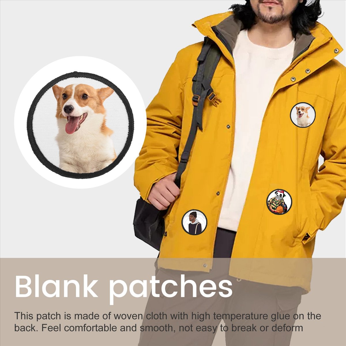 Hat Sublimation Blank - KSOL 16 Parça Süblimasyon Yama Boşlukları