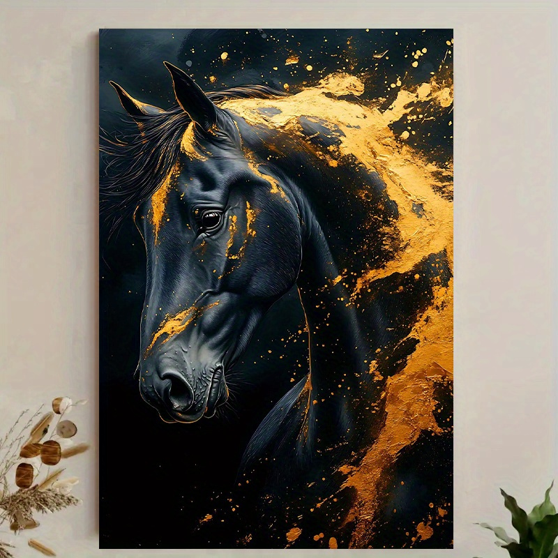 Canvas Wrap Ready - Altın Vurgular ile 1 adet Zarif