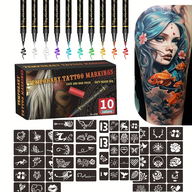 Geçici Dövme Kalemi Seti 10 Re - Copic Marker Sketch incelemesi ve fiyatı
