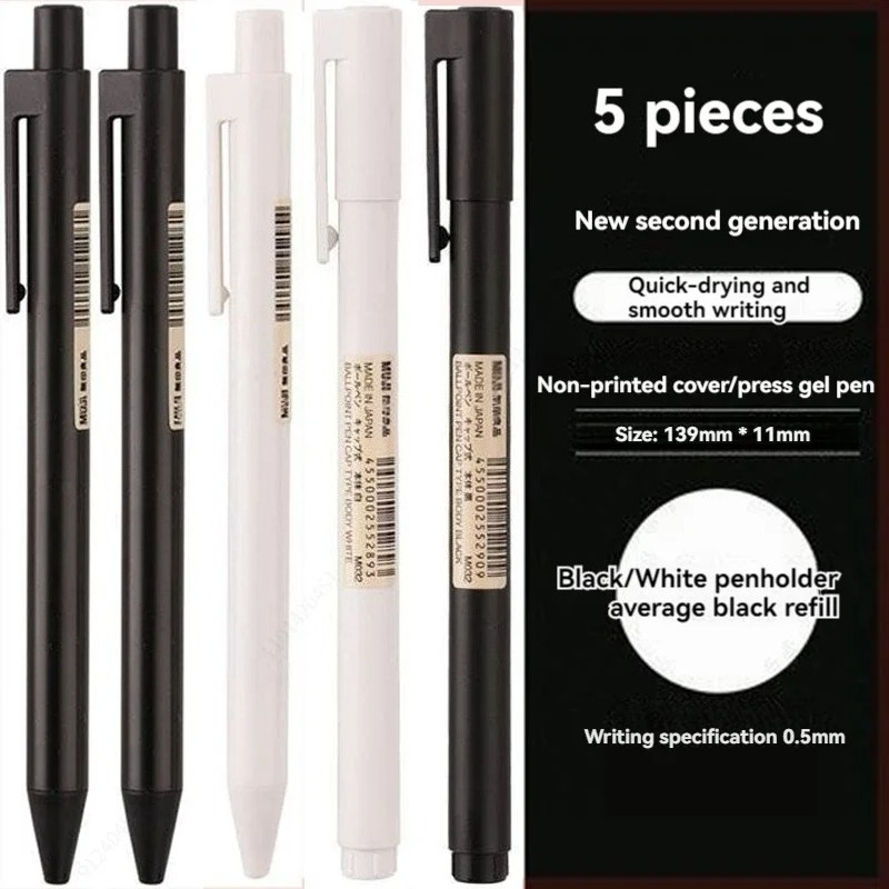 0.5mm Siyah Uçlu Jel Kalemler  - Muji Stationery Gel Pen incelemesi ve fiyatı