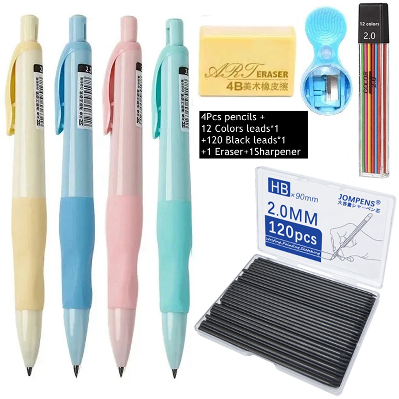 Mekanik Kalem Seti 2.0mm HB Si - Staedtler Pencil Lumocolor incelemesi ve fiyatı